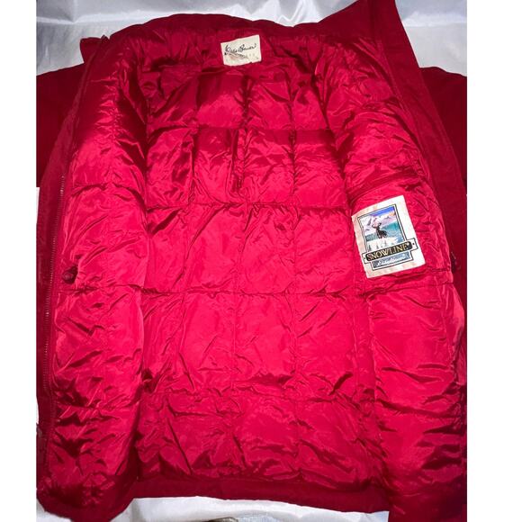Eddie Bauer Snowline Goose Down Coat - Women's Size M - Two Way Zip - Picture 5 of 16